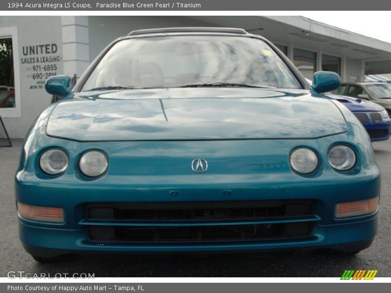 Paradise Blue Green Pearl / Titanium 1994 Acura Integra LS Coupe