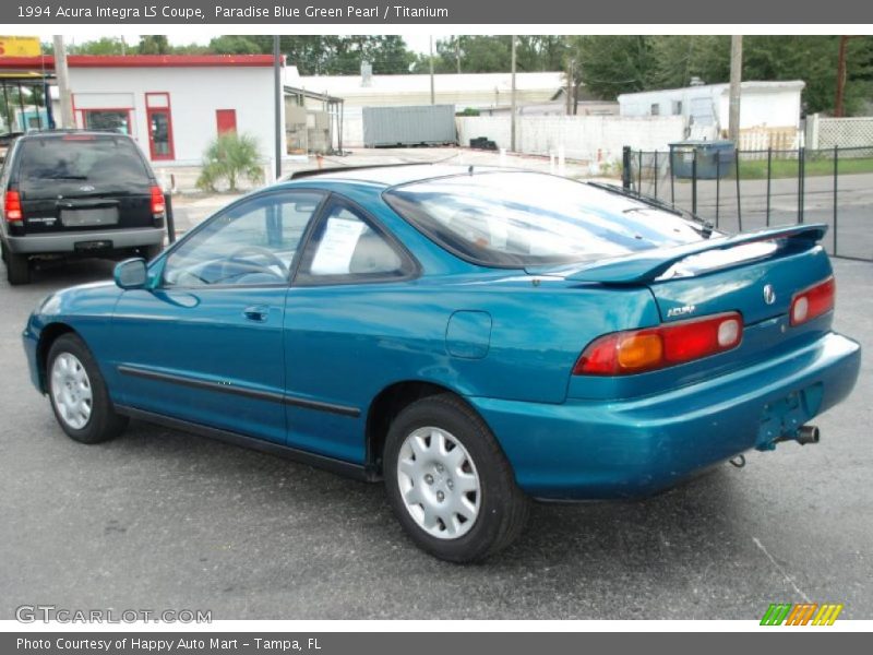 Paradise Blue Green Pearl / Titanium 1994 Acura Integra LS Coupe