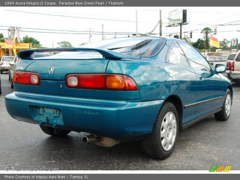 Paradise Blue Green Pearl / Titanium 1994 Acura Integra LS Coupe