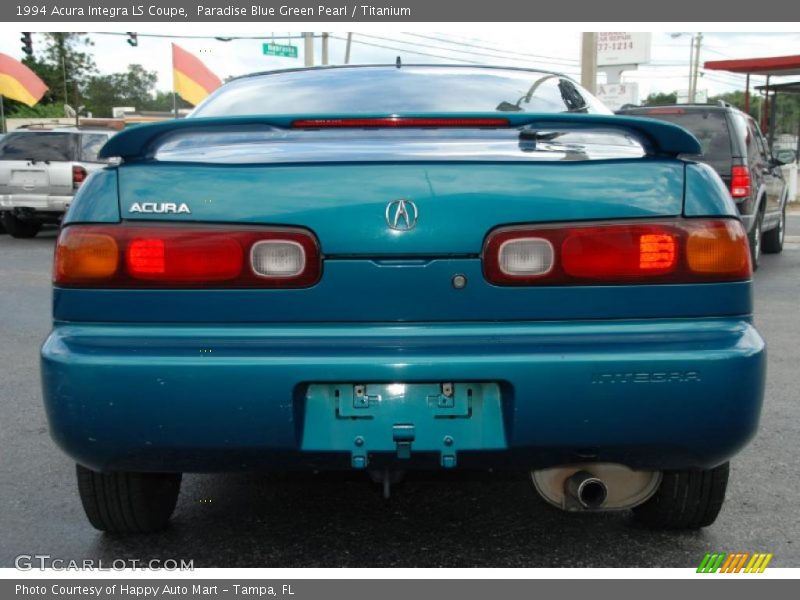 Paradise Blue Green Pearl / Titanium 1994 Acura Integra LS Coupe