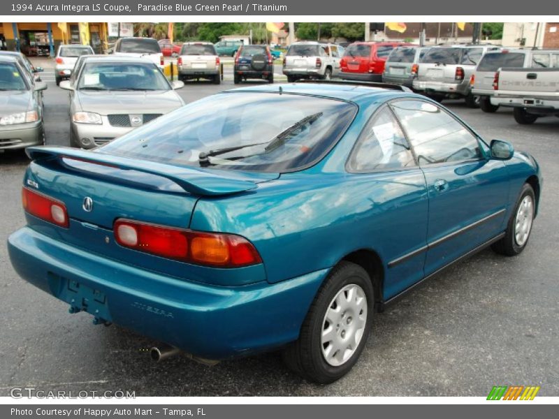 Paradise Blue Green Pearl / Titanium 1994 Acura Integra LS Coupe