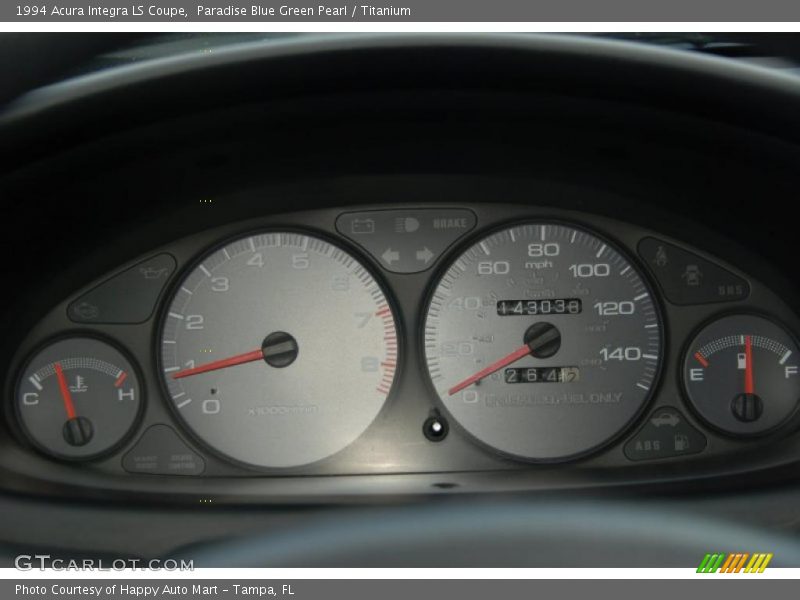 Paradise Blue Green Pearl / Titanium 1994 Acura Integra LS Coupe