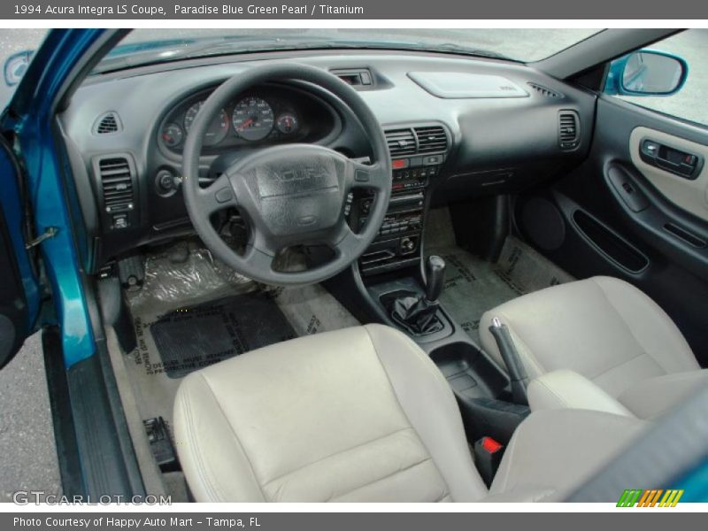 Paradise Blue Green Pearl / Titanium 1994 Acura Integra LS Coupe