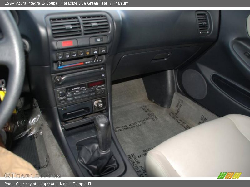 Paradise Blue Green Pearl / Titanium 1994 Acura Integra LS Coupe