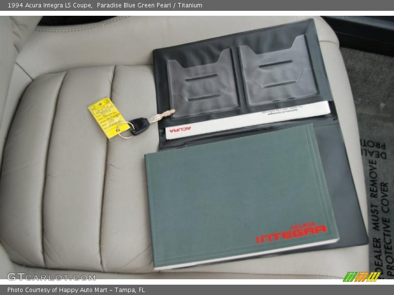 Paradise Blue Green Pearl / Titanium 1994 Acura Integra LS Coupe