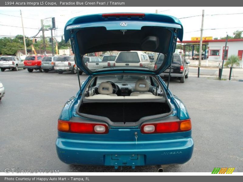 Paradise Blue Green Pearl / Titanium 1994 Acura Integra LS Coupe