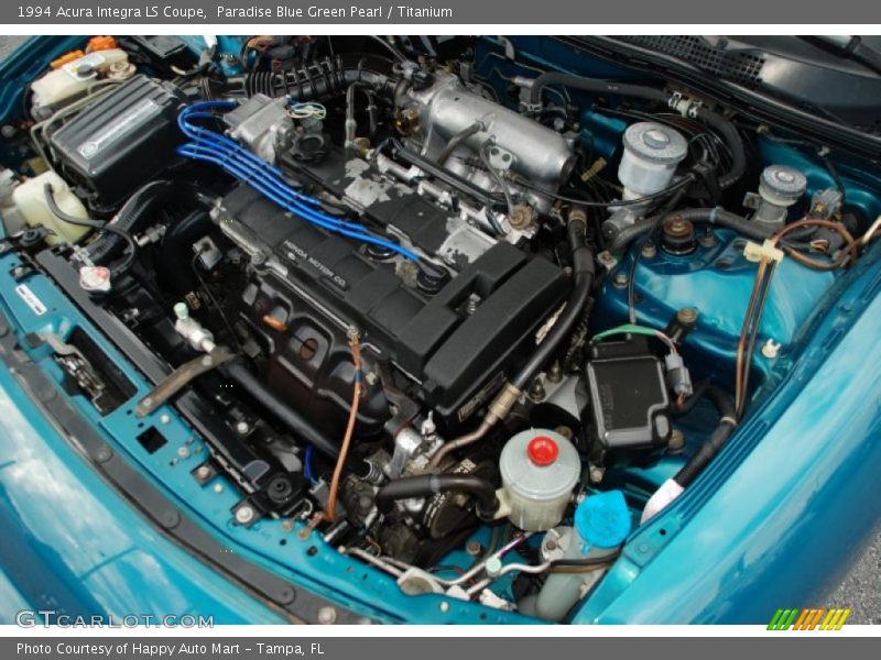Paradise Blue Green Pearl / Titanium 1994 Acura Integra LS Coupe