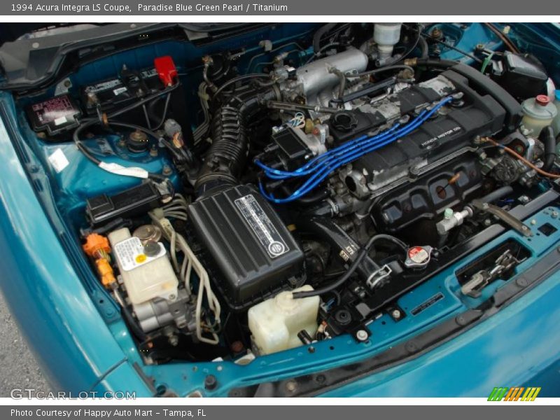 Paradise Blue Green Pearl / Titanium 1994 Acura Integra LS Coupe