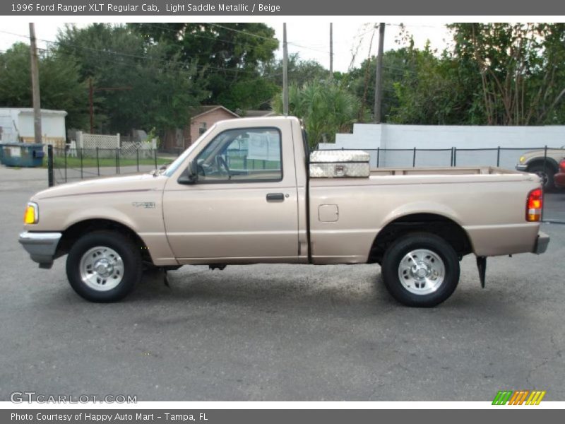 Light Saddle Metallic / Beige 1996 Ford Ranger XLT Regular Cab