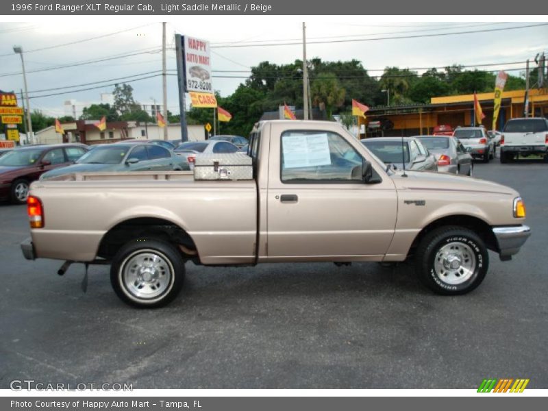 Light Saddle Metallic / Beige 1996 Ford Ranger XLT Regular Cab