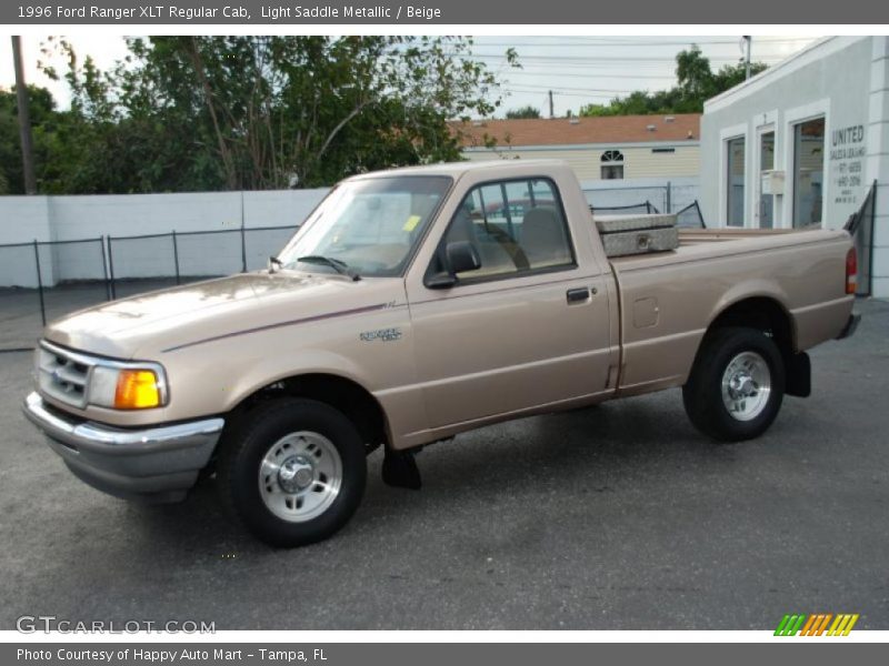 Light Saddle Metallic / Beige 1996 Ford Ranger XLT Regular Cab
