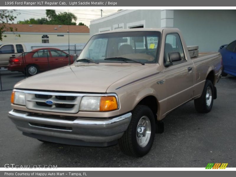 Light Saddle Metallic / Beige 1996 Ford Ranger XLT Regular Cab