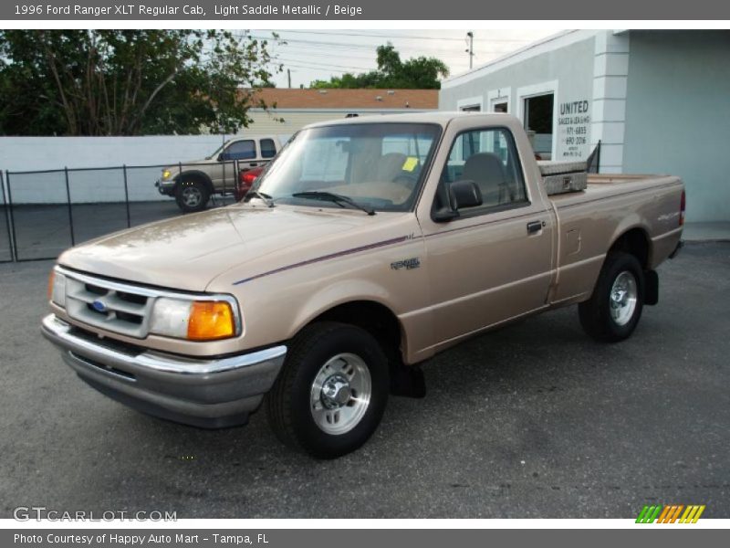 Light Saddle Metallic / Beige 1996 Ford Ranger XLT Regular Cab