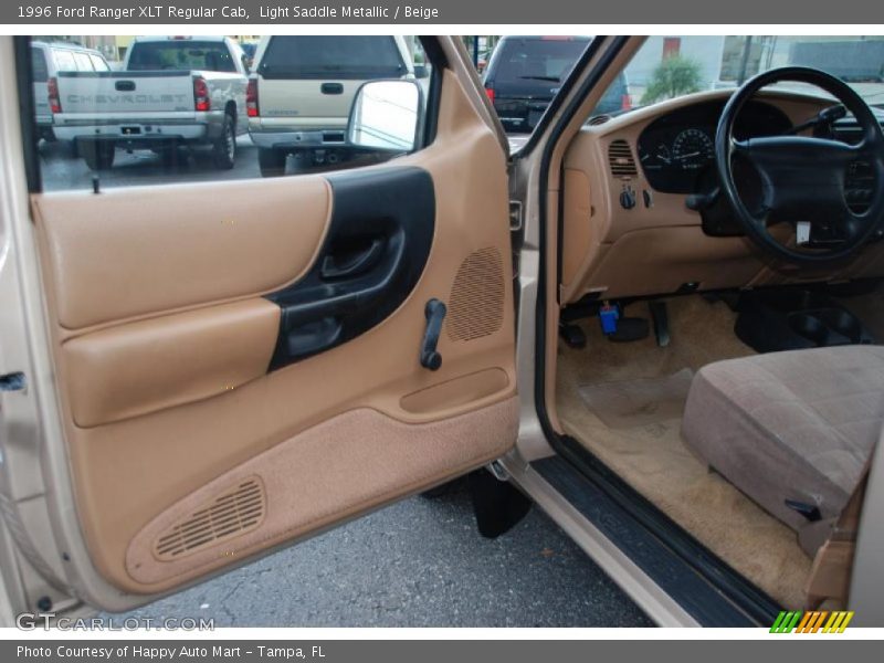 Light Saddle Metallic / Beige 1996 Ford Ranger XLT Regular Cab