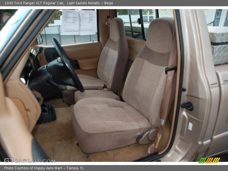 Light Saddle Metallic / Beige 1996 Ford Ranger XLT Regular Cab