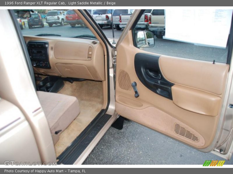 Light Saddle Metallic / Beige 1996 Ford Ranger XLT Regular Cab
