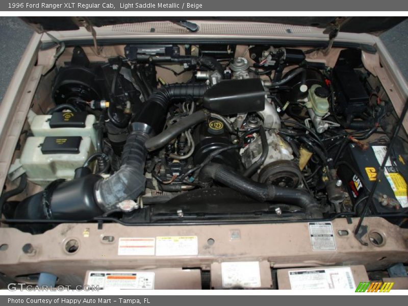 Light Saddle Metallic / Beige 1996 Ford Ranger XLT Regular Cab