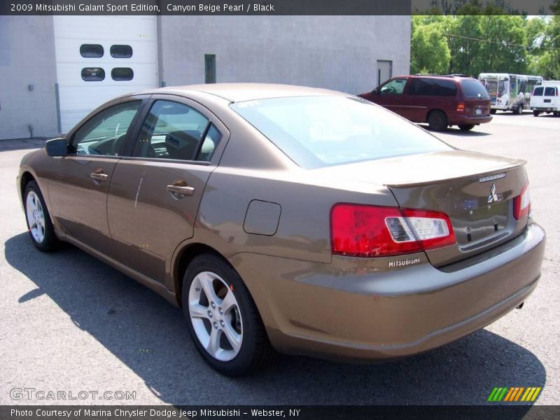 Canyon Beige Pearl / Black 2009 Mitsubishi Galant Sport Edition