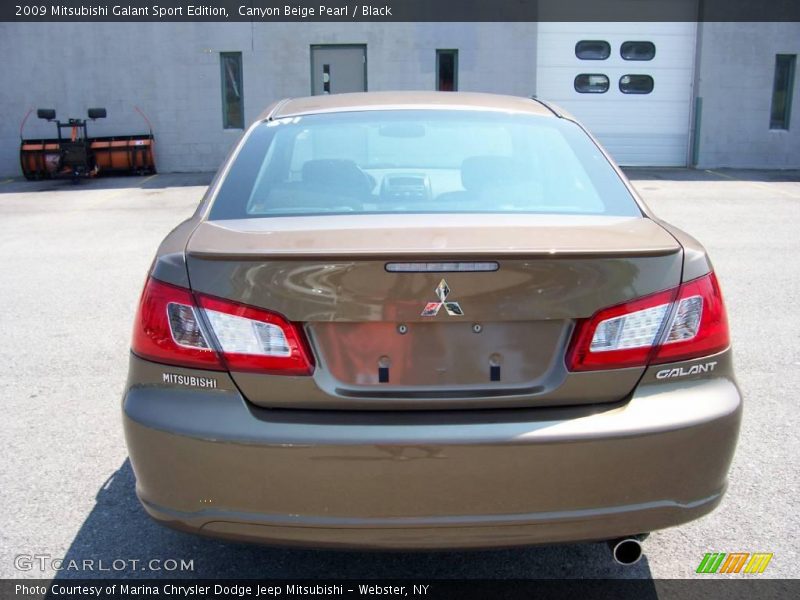Canyon Beige Pearl / Black 2009 Mitsubishi Galant Sport Edition