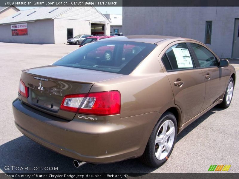 Canyon Beige Pearl / Black 2009 Mitsubishi Galant Sport Edition