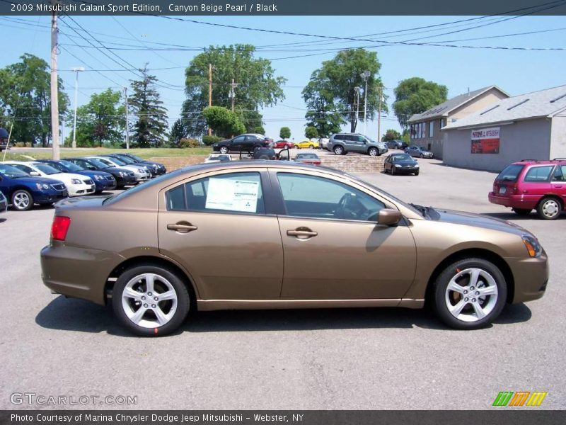 Canyon Beige Pearl / Black 2009 Mitsubishi Galant Sport Edition