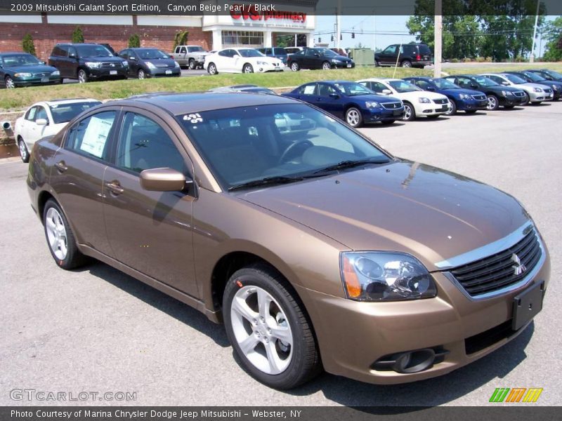 Canyon Beige Pearl / Black 2009 Mitsubishi Galant Sport Edition