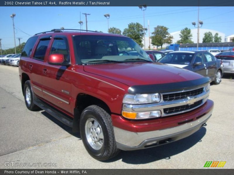 Redfire Metallic / Tan/Neutral 2002 Chevrolet Tahoe LT 4x4