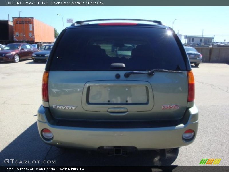 Silver Green Metallic / Light Oak 2003 GMC Envoy SLT 4x4