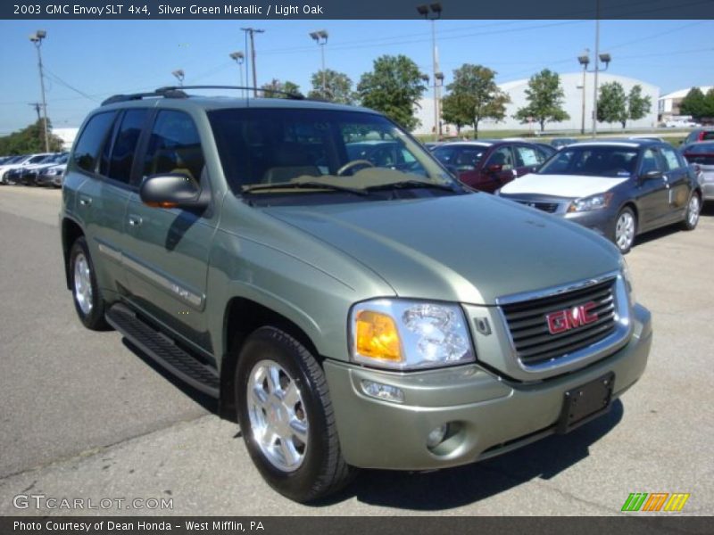 Silver Green Metallic / Light Oak 2003 GMC Envoy SLT 4x4