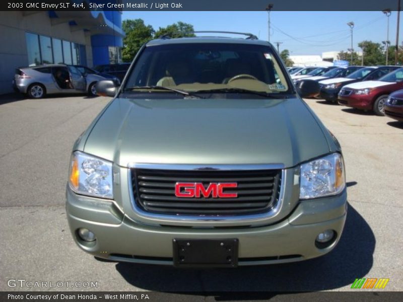 Silver Green Metallic / Light Oak 2003 GMC Envoy SLT 4x4