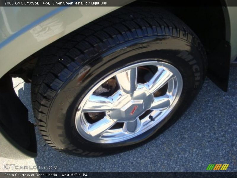 Silver Green Metallic / Light Oak 2003 GMC Envoy SLT 4x4