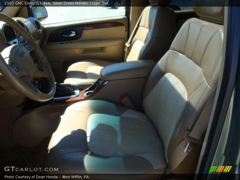 Silver Green Metallic / Light Oak 2003 GMC Envoy SLT 4x4