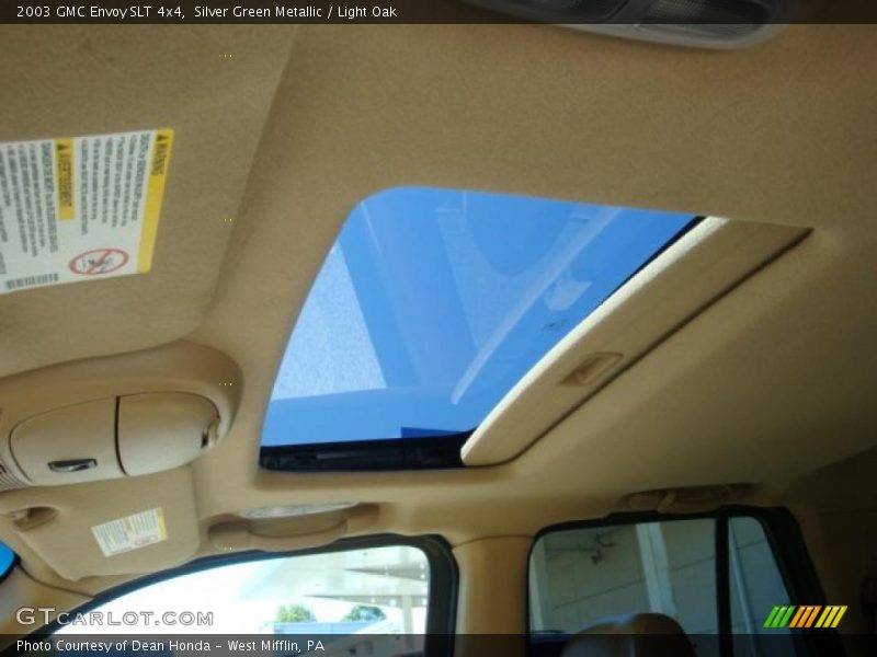 Silver Green Metallic / Light Oak 2003 GMC Envoy SLT 4x4