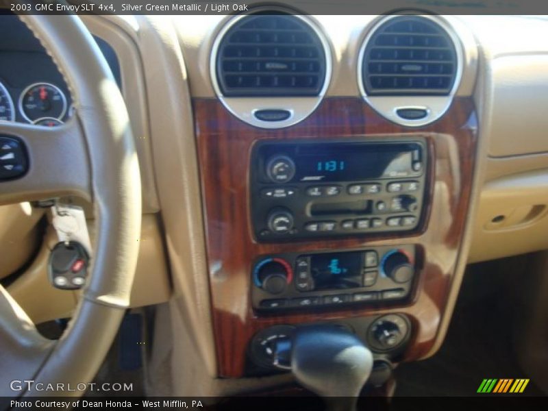 Silver Green Metallic / Light Oak 2003 GMC Envoy SLT 4x4