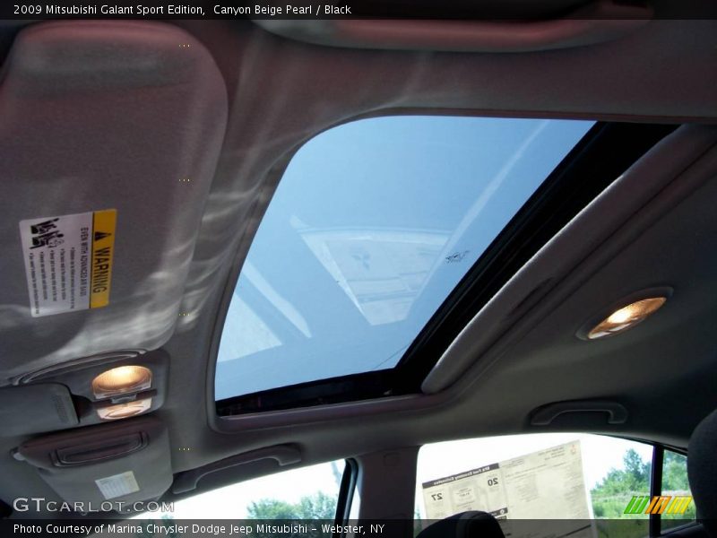Canyon Beige Pearl / Black 2009 Mitsubishi Galant Sport Edition