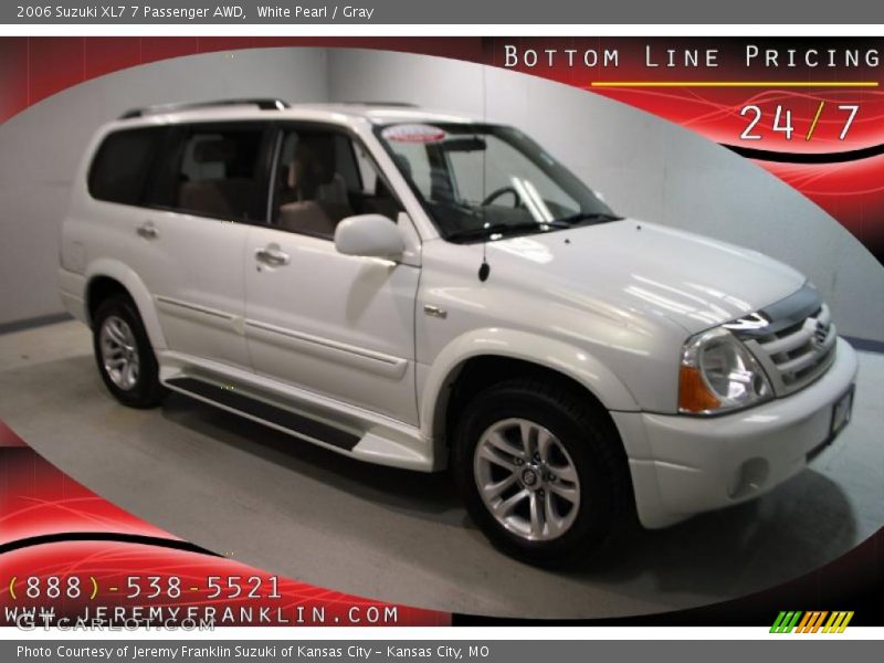 White Pearl / Gray 2006 Suzuki XL7 7 Passenger AWD