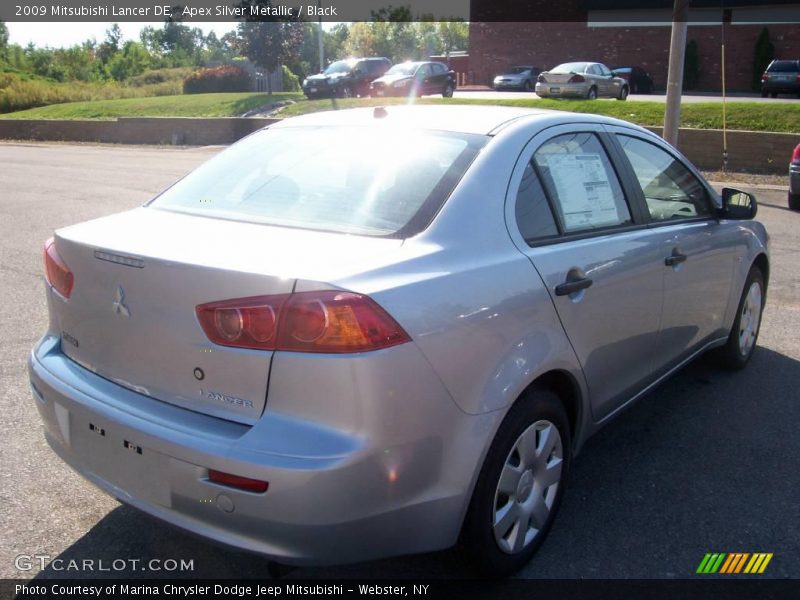 Apex Silver Metallic / Black 2009 Mitsubishi Lancer DE