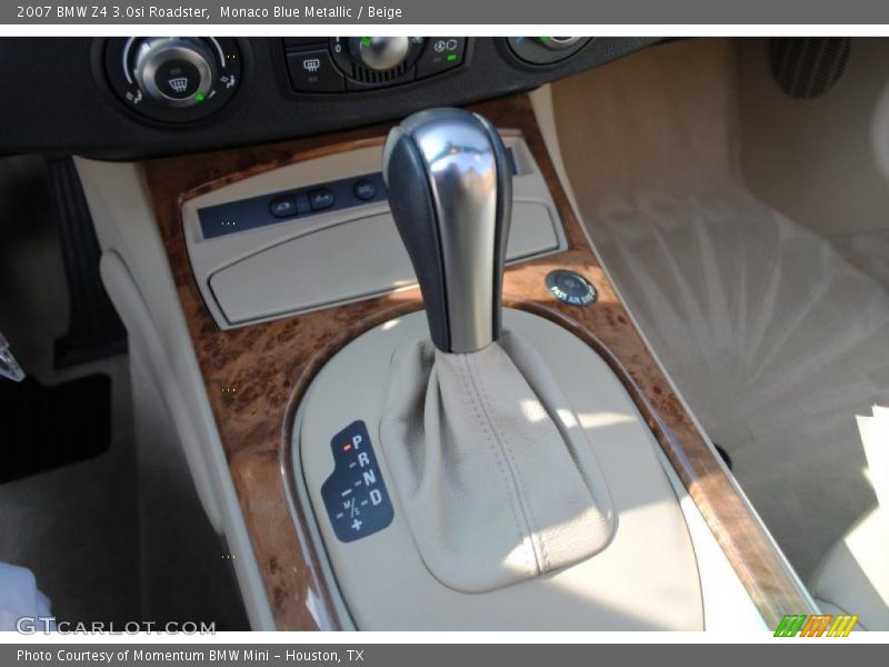 Monaco Blue Metallic / Beige 2007 BMW Z4 3.0si Roadster
