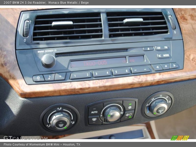 Monaco Blue Metallic / Beige 2007 BMW Z4 3.0si Roadster