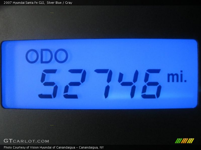 Silver Blue / Gray 2007 Hyundai Santa Fe GLS
