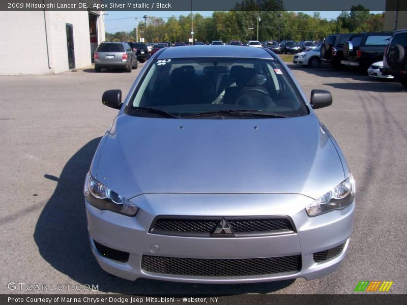 Apex Silver Metallic / Black 2009 Mitsubishi Lancer DE