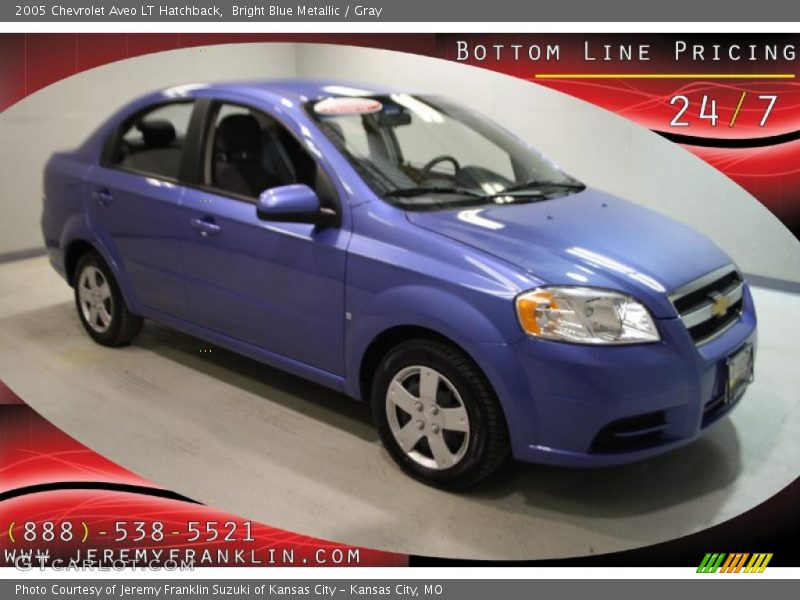 Bright Blue Metallic / Gray 2005 Chevrolet Aveo LT Hatchback