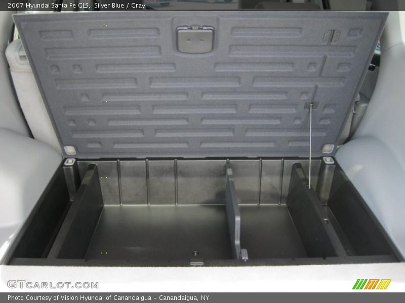 Silver Blue / Gray 2007 Hyundai Santa Fe GLS