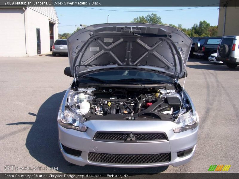 Apex Silver Metallic / Black 2009 Mitsubishi Lancer DE