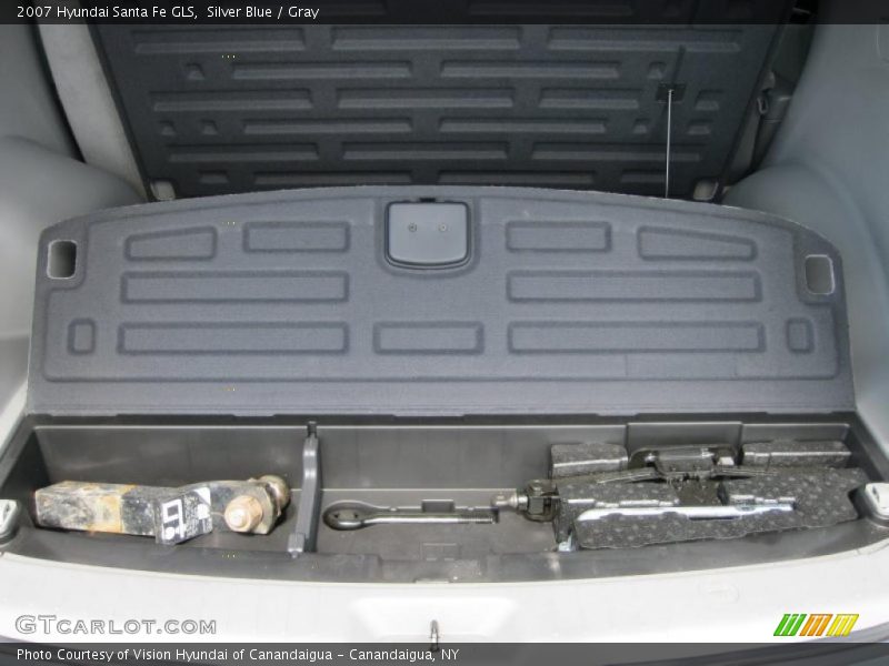 Silver Blue / Gray 2007 Hyundai Santa Fe GLS