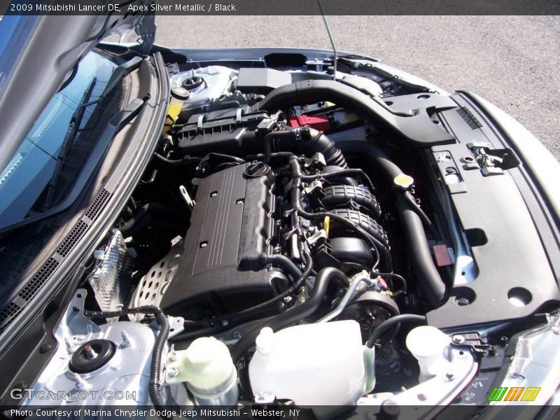 Apex Silver Metallic / Black 2009 Mitsubishi Lancer DE