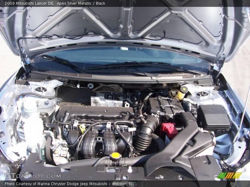 Apex Silver Metallic / Black 2009 Mitsubishi Lancer DE
