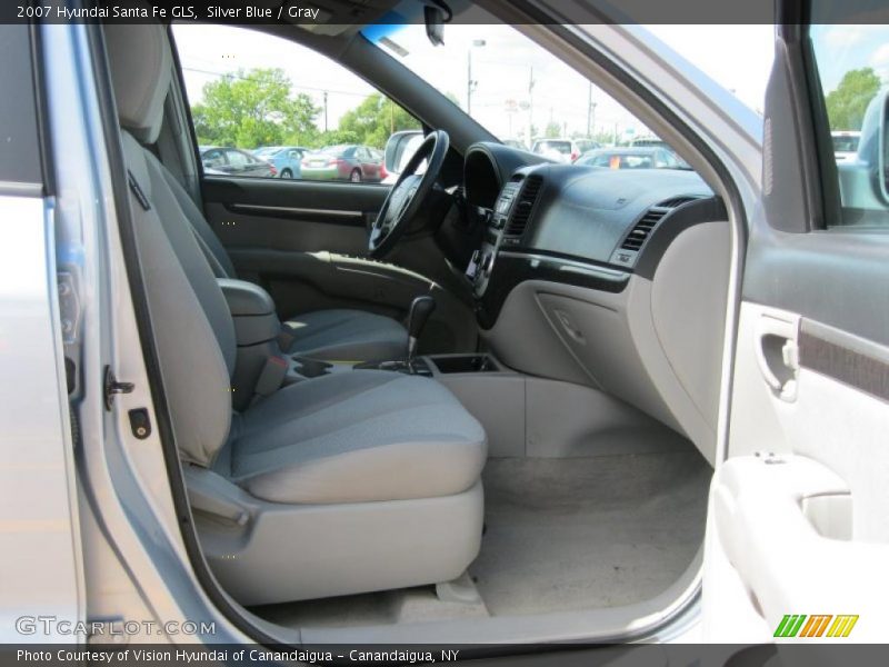Silver Blue / Gray 2007 Hyundai Santa Fe GLS