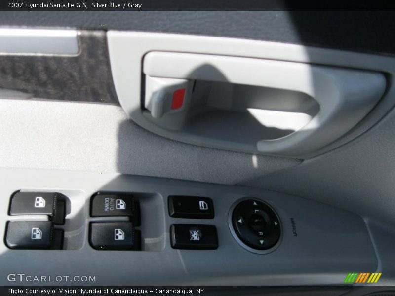 Silver Blue / Gray 2007 Hyundai Santa Fe GLS