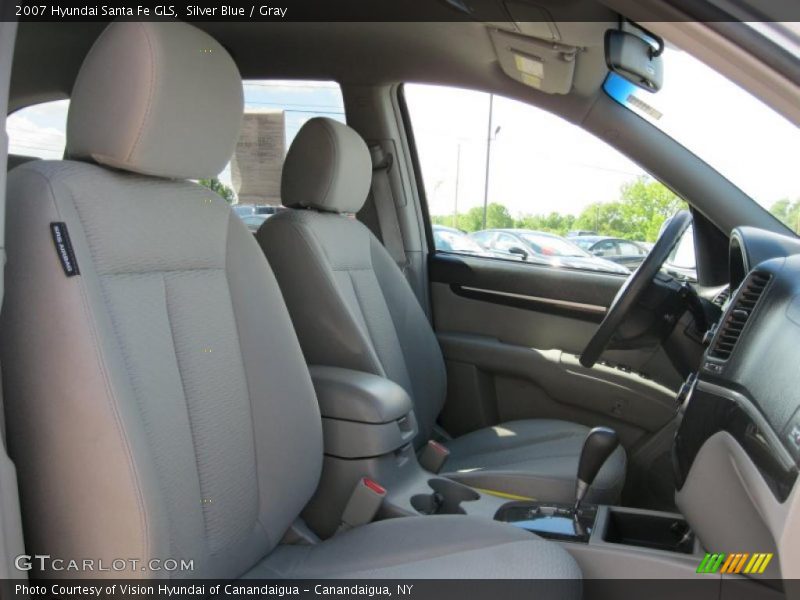 Silver Blue / Gray 2007 Hyundai Santa Fe GLS